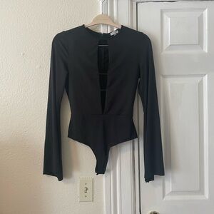 Tobi Black Bodysuit Sleek Design